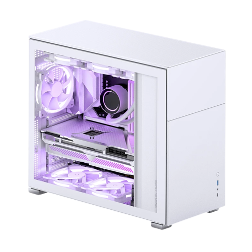 Корпус без блока питания/ Case JONSBO D41 STD, Midi-Tower, TG, no fan, 1xUSB-A 3.2 + 1xUSB-C 3.2, ATX, mATX White