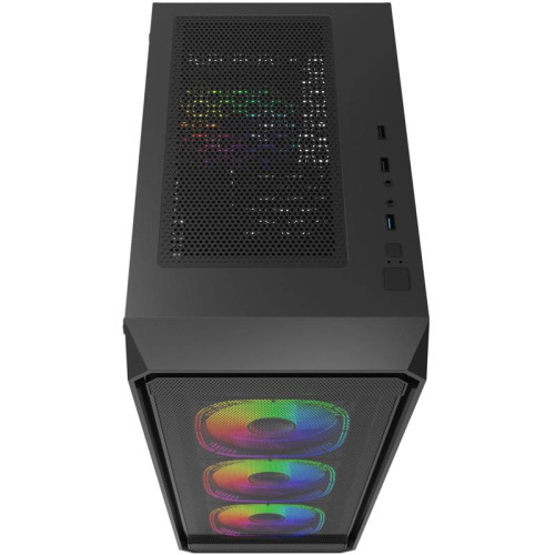 Корпус Bloody BD-CC114F черный без БП ATX 4x120mm 1xUSB2.0 1xUSB3.0 audio bott PSU