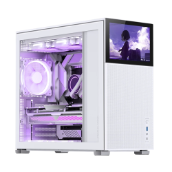 Корпус без блока питания/ Case JONSBO D41 MESH SCREEN, Midi-Tower, TG, no fan, 1xUSB-A 3.2 + 1xUSB-C 3.2, ATX, mATX White