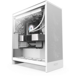 Корпус ПК без блока питания/ Case NZXT H7 Flow, Midi-Tower, TG, 3x120mm, 2xUSB-A 3.2 + 1xUSB-C 3.2, E-ATX, ATX, mATX, mITX White