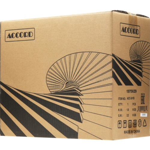 Корпус Accord ENTRY ACC-241 черный mATX 2xUSB2.0 audio [ACC-241]