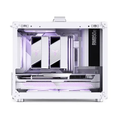 Корпус без блока питания/ Case JONSBO C6 MAX Handle, Mini-Tower, TG, no fan, 1xUSB-A 3.0 + 1xUSB-C 3.1, mATX, mITX White