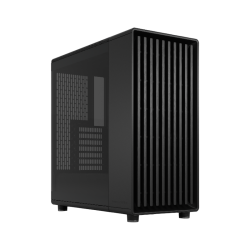 Корпус ПК без блока питания/ Case Fractal Design North TG Momentum Edition, Midi-Tower, 3x120mm, 2xUSB-A 3.2 + 1xUSB 3.2 Type-C ATX, mATX, mITX Wood panel, Black