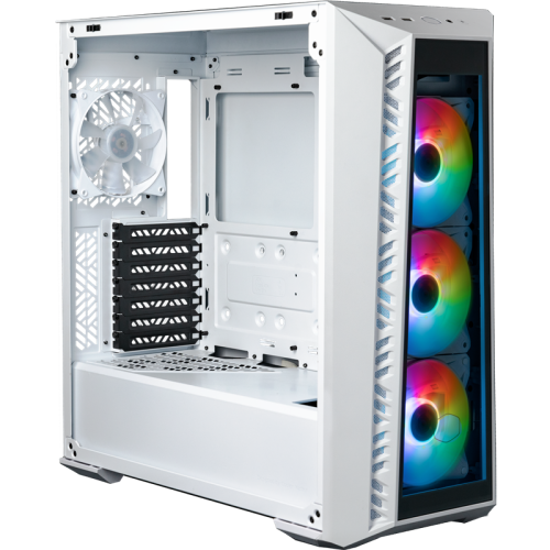 Корпус без БП/ Cooler Master MasterBox 520 WHITE U3x1,U3.1type Cx1,Audio,ARGB fanx3,front TG panel