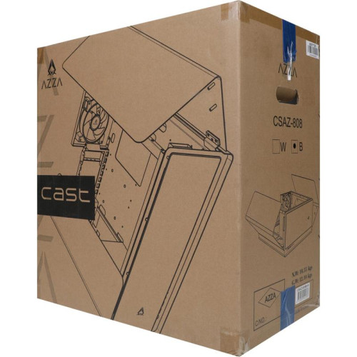 Корпус Azza Cast черный ATX 3x120mm 2x140mm 2xUSB3.0 audio bott PSU [CSAZ-808BM CAST]