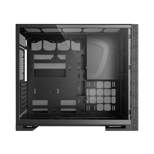 Корпус ПК без блока питания/ Case Geometric Future Model 5 Vent, Midi-Tower, TG, no fans, 2xUSB-A 3.0, 1xUSB 3.2 Type-C, E-ATX, ATX, mATX, mITX Black/Yellow