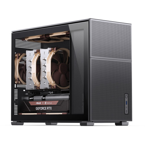 Корпус без блока питания/ Корпус JONSBO D31 MESH Black MATX без БП, боковая панель из закаленного стекла, mini-ITX, micro-ATX, черный