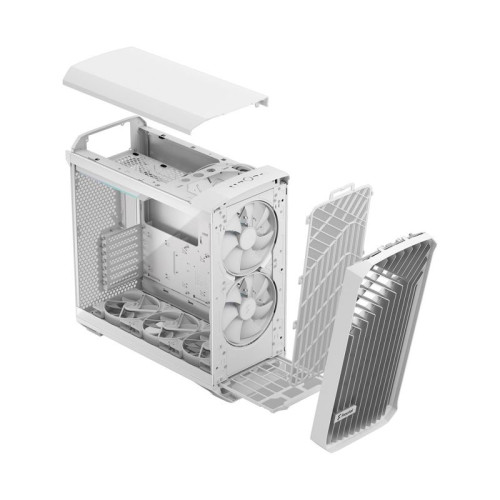 Корпус ПК без блока питания/ Case Fractal Design Torrent RGB TG Clear Tint, Full-Tower, 2x180mm + 3x140mm RGB, 2xUSB-A 3.2 + 1xUSB 3.2 Type-C E-ATX, SSI-CEB, SSI-EEB, ATX, mATX, mITX White