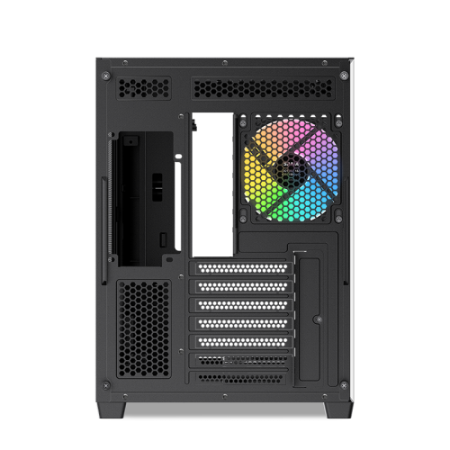 Корпус ПК без блока питания/ Case SAMA V60 Black, Midi-Tower, TG, 7x120mm ARGB, 2xUSB 3.0 + 1xUSB 3.1 Type-C, ATX, mATX, mITX Black