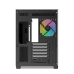Корпус ПК без блока питания/ Case SAMA V60 Black, Midi-Tower, TG, 7x120mm ARGB, 2xUSB 3.0 + 1xUSB 3.1 Type-C, ATX, mATX, mITX Black