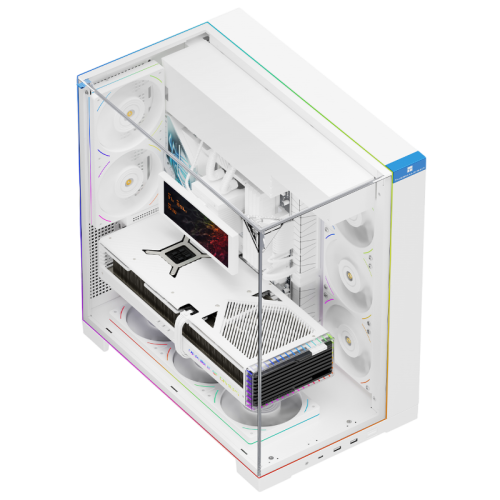 Корпус без блока питания/ Case Thermalright A70 FAN5-C, Midi-Tower, TG, 5x120mm ARGB, 2xUSB-A 3.0, 1xUSB Type-C, ATX, mATX, mITX White