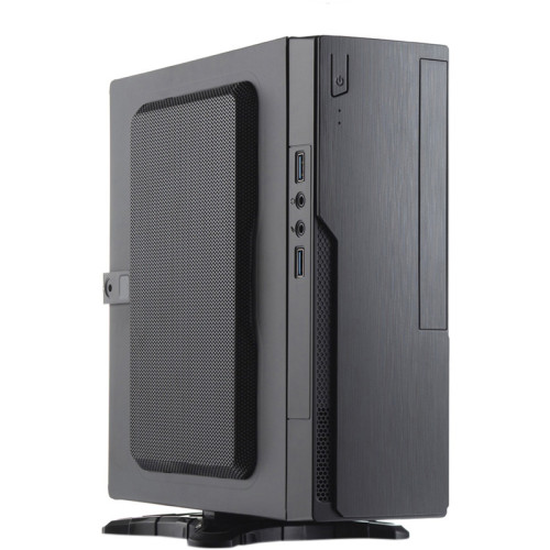 Корпус с блоком питания 220Вт./ Case Foxline FL-BQ5, mITX, 1x5.25EXT(slim), 1x2.5INT, 2xUSB3.0, HDA, 1x40fan, w/220W TFX PSU, Tool-Free, w/1.2m EU pwr cord