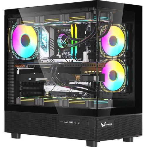 Корпус Formula Crystal Z8 черный ATX 9x120mm 6x140mm 1xUSB3.0 audio bott PSU [CRYSTAL Z8 B]