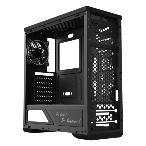 Компьютерный корпус, без блока питания ATX/ Gamemax Shine G517 ATX case, black, w/o PSU,w/1xUSB3.0+2xUSB2.0, HD-Audio , w/1x12mm FR1x12cm Ring ARGB Fan(FN-12Rainbow-N)