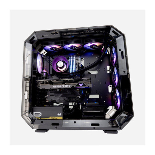 Корпус без блока питания/ Case InWin Airforce, Full-Tower, TG, 4x120mm ARGB, 2xUSB-A 3.0 + 1xUSB-C 3.2, E-ATX, ATX, mATX, mITX Phantom Black
