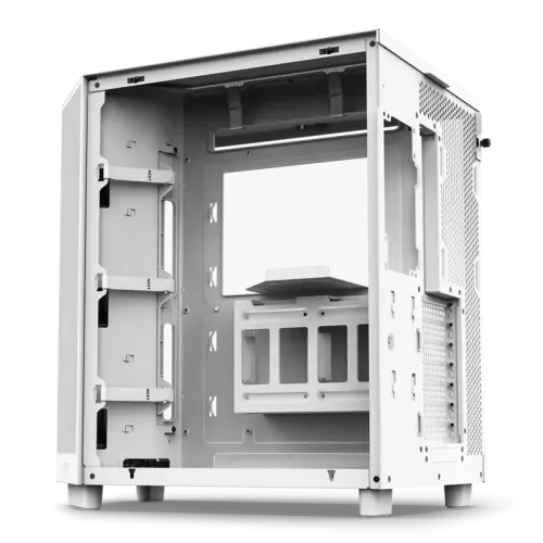 Корпус без блока питания/ Case NZXT H6 Flow, Midi-Tower, TG, 3x120mm, 2xUSB-A 3.2 + 1xUSB-C 3.2, ATX, mATX, mITX White