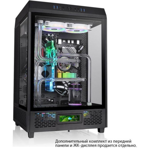 Корпус Thermaltake The Tower 500 черный ATX 11x120mm 5x140mm 4xUSB3.0 audio bott PSU [CA-1X1-00M1WN-00]