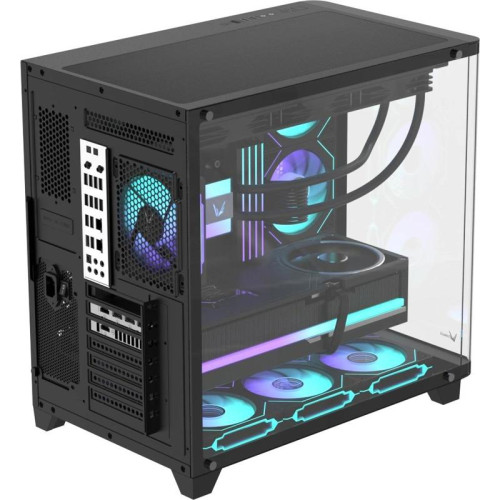 Корпус Formula Crystal U2 Floe черный без БП ATX 1xUSB2.0 1xUSB3.0 1xUSB3.1 audio bott PSU