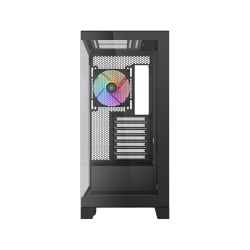 Корпус ПК без блока питания/ Case SAMA V50 Black, Midi-Tower, TG, 4x120mm ARGB, 2xUSB 3.0 + 1xUSB 3.1 Type-C, ATX, mATX, mITX Black