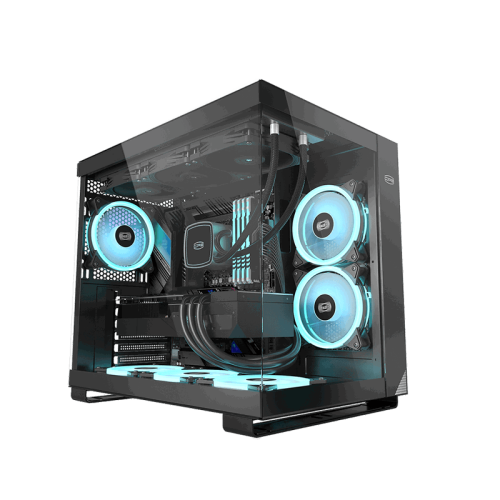 Корпус без блока питания/ Case PCCooler C3T500 ARGB BK, Midi-Tower, TG, 6x120mm ARGB, 1xUSB-C 3.1 + 2xUSB-A 3.0, ATX, mATX, mITX Black