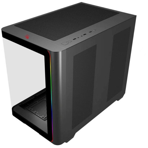 Корпус Bloody BD-CC112 черный без БП mATX 9x120mm 2xUSB3.0 audio bott PSU