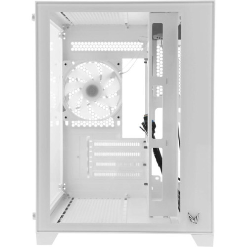 Корпус Formula Crystal Z5 TG белый mATX 11x120mm 2xUSB2.0 1xUSB3.0 audio bott PSU [CRYSTAL Z5]