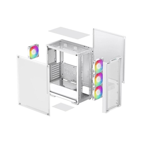 Корпус Deepcool CC560 MESH V2 белый ATX 8x120mm 5x140mm 1xUSB2.0 audio bott PSU [R-CC560-WHAMA4-G-2]