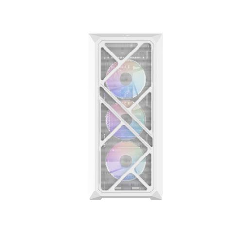 Корпус ПК без блока питания/ Case SAMA S41 White, Midi-Tower, TG, 4x120mm ARGB, 2xUSB 3.0 + 1xUSB 3.2 Type-C, ATX, mATX, mITX White