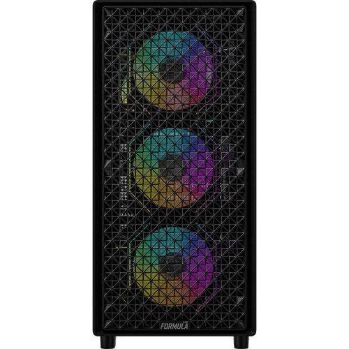 Корпус Formula MANA DYNAMIC черный ATX 6x120mm 2xUSB3.0 1xUSB3.1 audio bott PSU [MANA DYN]