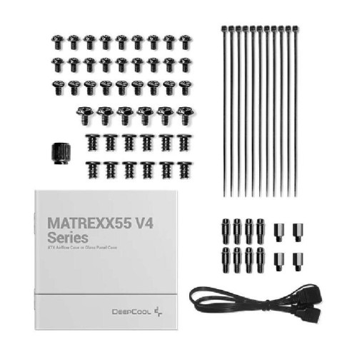 Корпус Deepcool Matrexx 55 V4 MESH черный ATX 7x120mm 2x140mm 2xUSB3.0 audio bott PSU [R-MATREXX55-BKAGA4-G-4]