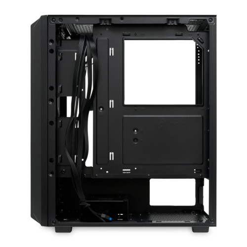 Корпус без блока питания/ Case HSPD M730, Mesh Mid Tower, Black, TG, 0.4 SPCC, no fans, E-ATX, ATX, mATX, mITX, 155/280/175-200mm, 2x2.5