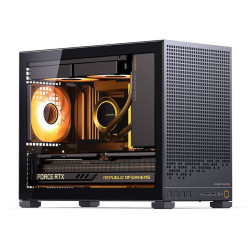 Корпус без блока питания/ Jonsbo D32 PRO BLACK, Mini-Tower , no fans, mATX, mITX,  2xUSB3.2 Gen1 Type-A, 1xUSB3.2 Gen 2 Type-C, 1xAUDIO, 1xMIC