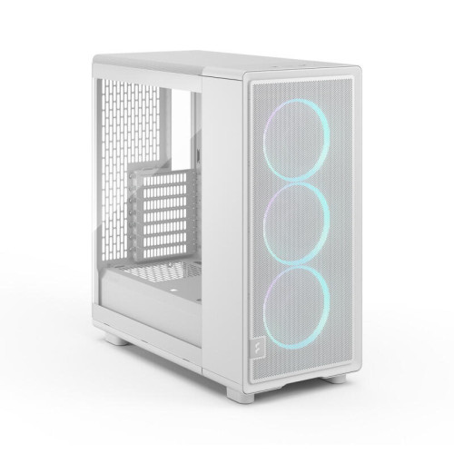 Корпус ПК без блока питания/ Case Fractal Design Epoch TG RGB Clear Tint, Midi-Tower, 3x120mm ARGB, 2xUSB-A 3.2 + 1xUSB 3.2 Type-C ATX, mATX, mITX, White