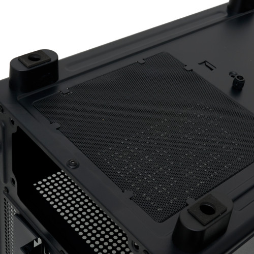 Корпус без блока питания/ HSPD F710, Panoramic Mid Tower, Black, TG, 0.5 SPCC, 3x120mm ARGB E-ATX, ATX, mATX, mITX 185/395/270mm 2x2.5