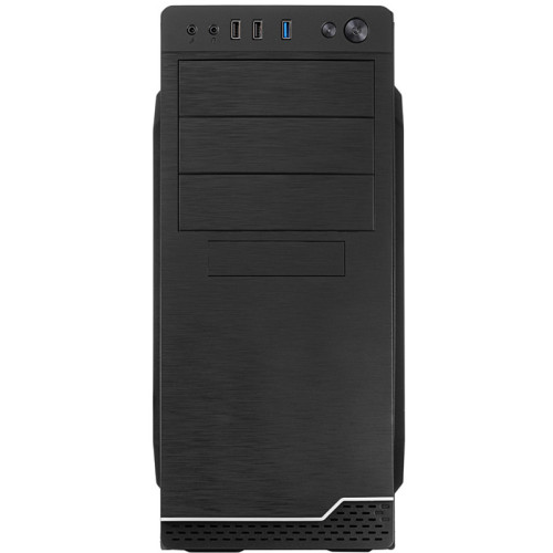 Корпус c блоком питания 450 Ватт/ Case Foxline FL-816, ATX, 3x5.25EXT, 1x3.5EXT, 3x3.5INT, 2xUSB2.0+1xUSB3.0, HDA, w/o FAN, w/450W ATX PSU, w/1.2m EU pwr cord