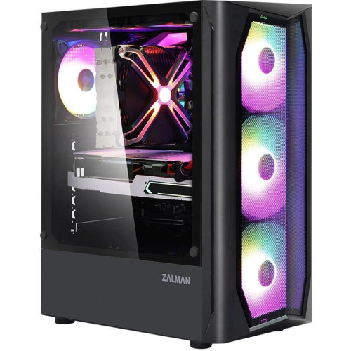 Корпус Zalman N4 REV.1 черный ATX 5x120mm 2x180mm 2xUSB2.0 1xUSB3.0 audio bott PSU [N4 REV.1 BLACK]