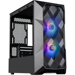 Корпус без блока питания/ Cooler Master MasterCase TD300 Mesh, USB3.0x2, 2x120ARGBFans, Black, mATX, w/o PSU