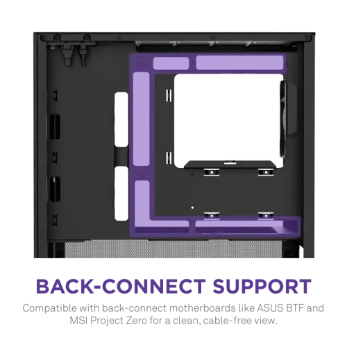 Корпус без блока питания/ Case NZXT H3 Flow (2025), Midi-Tower, TG, 1x120mm, 1xUSB-A 3.2 + 1xUSB-C 3.2, mATX, mITX Black