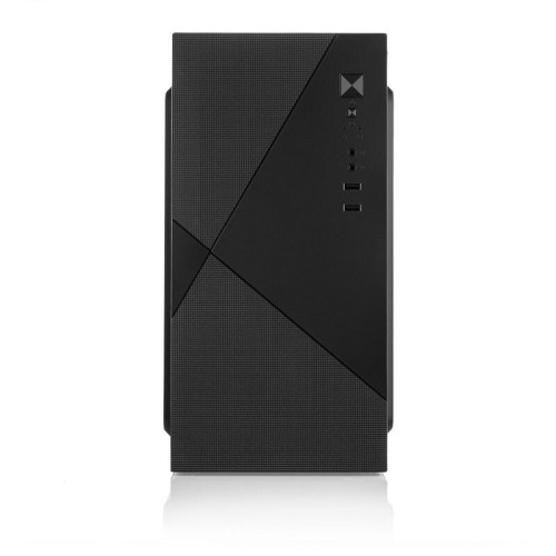 Корпус с блоком питания 450Вт./ Case Forza mATX, 450W, 2xUSB2.0, Black, w/o FAN, 8 cm fan PSU, power cord