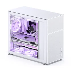 Корпус без блока питания/ Case JONSBO D41 MESH, Midi-Tower, TG, no fan, 1xUSB-A 3.2 + 1xUSB-C 3.2, ATX, mATX White