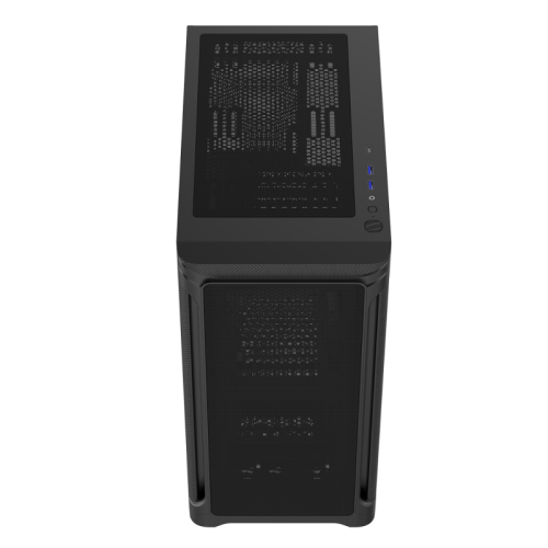 Корпус ПК без блока питания/ Case SAMA S31E Black, Midi-Tower, TG, no fans, 2xUSB 3.0 + 1xUSB 3.2 Type-C, mATX, mITX Black