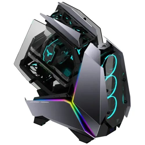 Корпус без блока питания/ Case JONSBO MOD-5, Full-Tower, TG, no fans, 2xUSB-A 3.0 + 1xUSB-C 3.2, ATX, mATX, mITX Gray