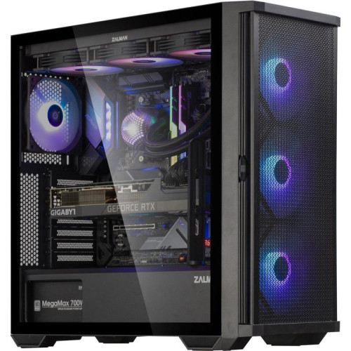 Корпус Zalman Z10 PLUS черный ATX 10x120mm 4x140mm 2xUSB3.0 audio bott PSU [Z10 PLUS]
