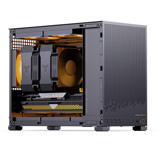 Корпус без блока питания/ Jonsbo D32 STD BLACK, Mini-Tower, no fans, mATX, mITX, 1xUSB3.2 Gen1 Type-A, 1xUSB3.2 Gen 2 Type-C, 1xAUDIO, 1xMIC