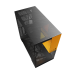 Корпус ПК без блока питания/ Case Geometric Future Model 5, Midi-Tower, TG, no fans, 2xUSB-A 3.0, 1xUSB 3.2 Type-C, E-ATX, ATX, mATX, mITX Black/Yellow