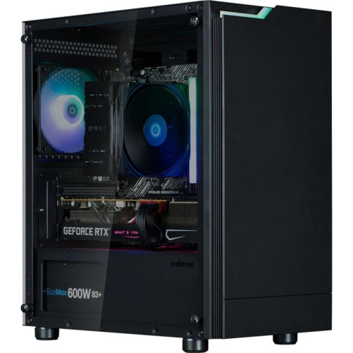 Корпус Zalman ZM-T4 Plus черный mATX 6x120mm 1x140mm 1xUSB2.0 2xUSB3.0 audio bott PSU [ZM-T4 PLUS]
