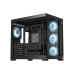 Корпус без блока питания/ Case PCCooler C3T700 ARGB BK, Midi-Tower, TG, 4x120mm ARGB, 1xUSB-A 3.0 + 1xUSB-A 2.0 + 1xUSB-C, ATX, mATX, mITX Black