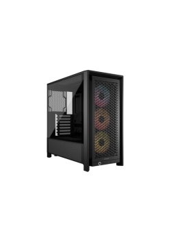 Корпус без блока питания/ Case Corsair Frame 4000D RS ARGB, Midi-Tower, TG, 3x120mm ARGB, 2xUSB-A 3.2, 1xUSB 3.2 Type-C, E-ATX, ATX, mATX, mITX Black