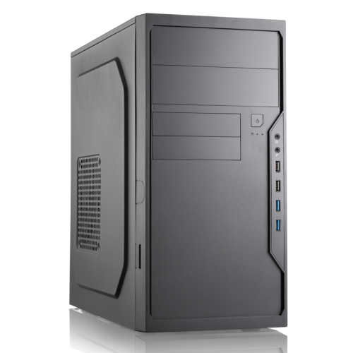 Корпус с блоком питания 450Вт./ Case Foxline FL-733R, mATX, 2x5.25EXT, 2x3.5EXT, 5x3.5INT, 2xUSB3.0, 2xUSB2.0, HDA, w/o FAN, w/450W ATX PSU, w/1.2m EU pwr cord