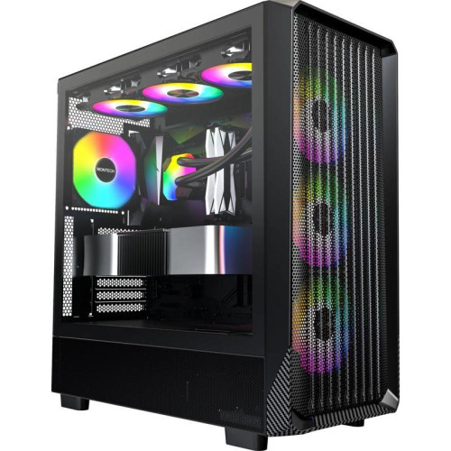 Корпус Montech X5 черный без БП ATX 4x120mm 1xUSB2.0 1xUSB3.0 audio bott PSU